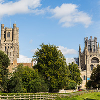 Buy canvas prints of South facing facade of Ely Cathedral by Jason Wells