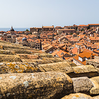 Buy canvas prints of Rooftops of Dubrovnik's old town by Jason Wells