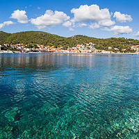 Buy canvas prints of Panorama of Brna Bay by Jason Wells