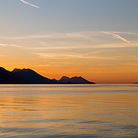 Buy canvas prints of Dawn over the Peljesac peninsula by Jason Wells