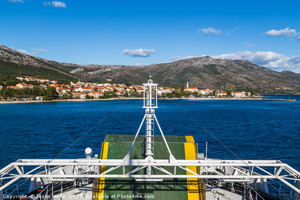 Approaching Orebic on the Croatian mainland Picture Board by Jason Wells