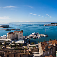 Buy canvas prints of Panoramic views facing South of Split by Jason Wells