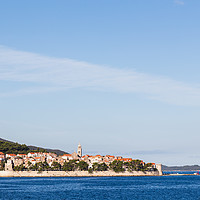 Buy canvas prints of Mini Dubrovnik seen from a boat by Jason Wells