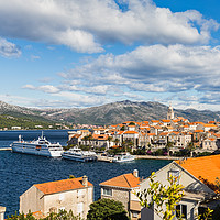 Buy canvas prints of Colours of Korcula old town by Jason Wells