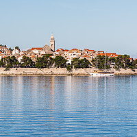Buy canvas prints of Reflections of Korcula old town by Jason Wells