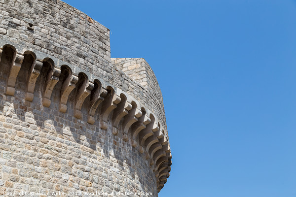 Fortification on Dubrovnik's city wall Picture Board by Jason Wells