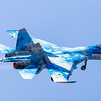 Buy canvas prints of Su-27 Flanker by Jason Wells