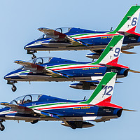 Buy canvas prints of Italian Air Force Frecce Tricolori by Jason Wells
