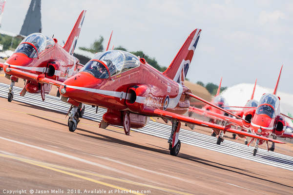 Royal Air Force Aerobatic Team the Red Arrows Picture Board by Jason Wells