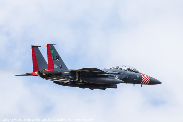 Heritage F-15E Eagle Picture Board by Jason Wells