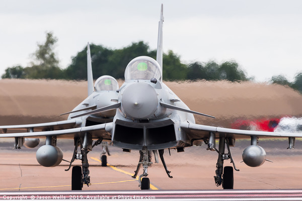 Royal Air Force Typhoon FGR.4 pair Picture Board by Jason Wells