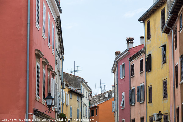Pastel shades of Rovinj Picture Board by Jason Wells