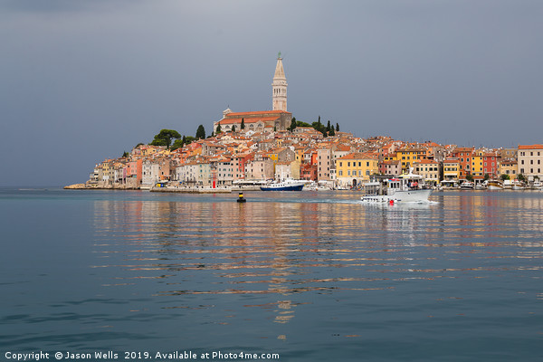 Reflections of Rovinj Picture Board by Jason Wells