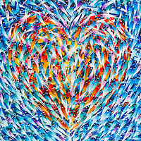 Buy canvas prints of Pretty fish mosaic by Jason Wells