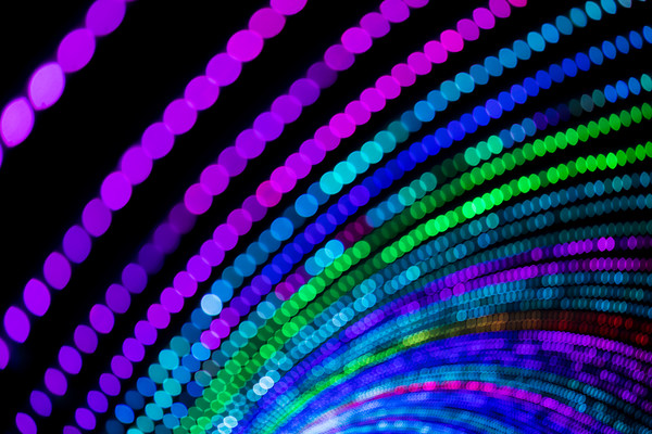 Rainbow bokeh lights Picture Board by Jason Wells