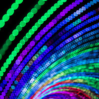Buy canvas prints of Multi coloured tunnel of light by Jason Wells