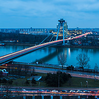Buy canvas prints of Rush hour by the UFO Bridge by Jason Wells