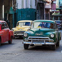 Buy canvas prints of Red, yellow and green old timers by Jason Wells