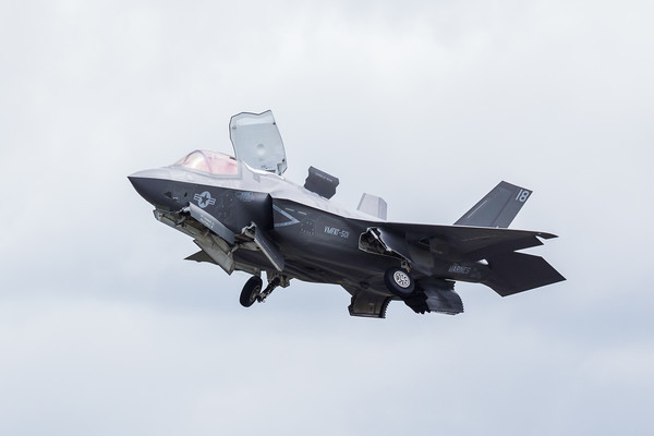 F-35B stealth fighter taking off Picture Board by Jason Wells