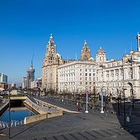 Buy canvas prints of Liverpool waterfront panorama by Jason Wells