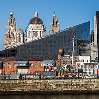 Buy canvas prints of Pier Head panorama by Jason Wells