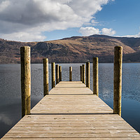 Buy canvas prints of Long jetty on Derwent Water by Jason Wells