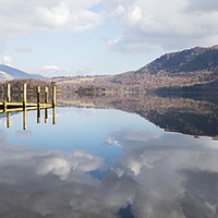 Buy canvas prints of Derwent Water jetty panorama by Jason Wells
