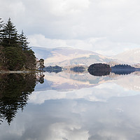 Buy canvas prints of Derwent Water reflections by Jason Wells