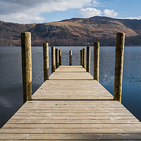 Buy canvas prints of Landing stage on Derwent Water by Jason Wells