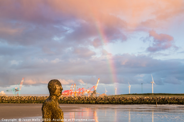 Rainbow over the Iron Man Picture Board by Jason Wells