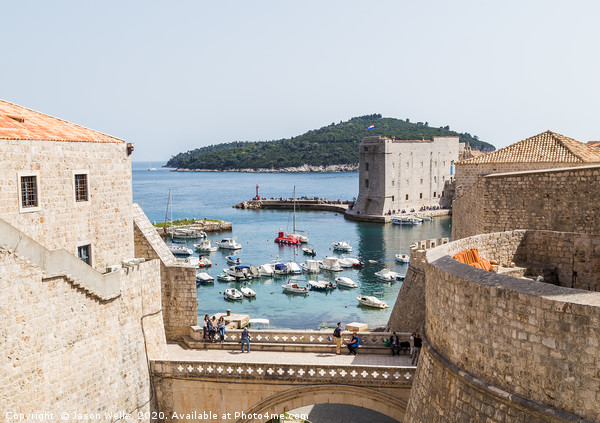 Entrance to Dubrovnik old town Picture Board by Jason Wells