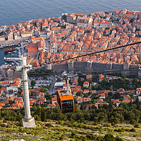 Buy canvas prints of Cable car coming up from Dubrovnik by Jason Wells