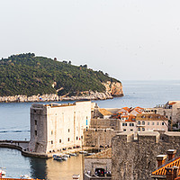 Buy canvas prints of Dubrovnik old town letterbox crop by Jason Wells