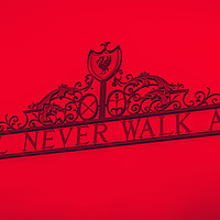 Buy canvas prints of Shankly Gates duotone by Jason Wells