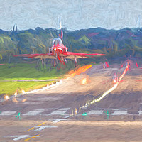 Buy canvas prints of Red Arrows launching by Jason Wells
