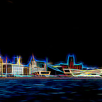Buy canvas prints of Liverpool waterfront digital art by Jason Wells