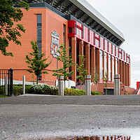 Buy canvas prints of Main stand of Anfield stadium by Jason Wells
