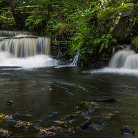 Buy canvas prints of Two cascades on Rivelin River by Jason Wells