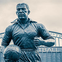 Buy canvas prints of Dixie Dean statue at Goodison Park by Jason Wells