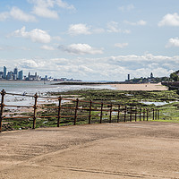 Buy canvas prints of Slipway down to the River Mersey by Jason Wells
