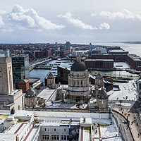 Buy canvas prints of Liverpool waterfront facing south by Jason Wells