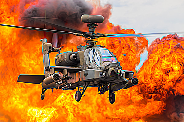 Army Air Corps WAH-64D Apache Picture Board by Jason Wells