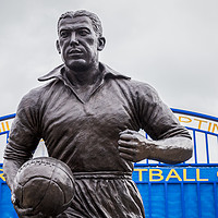 Buy canvas prints of Dixie Dean statue at Goodison Park by Jason Wells