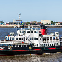 Buy canvas prints of Royal Iris preparing to dock in Liverpool by Jason Wells