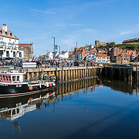 Buy canvas prints of Fishing boat in Whitby harbour by Jason Wells