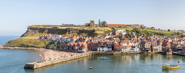 Whitby panorama Canvas Print by Jason Wells