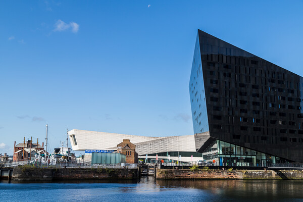 Mann Island and the Museum of Liverpool Picture Board by Jason Wells