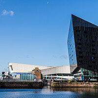 Buy canvas prints of Mann Island and the Museum of Liverpool by Jason Wells