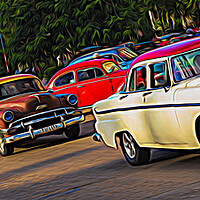 Buy canvas prints of Row of old timers by Jason Wells