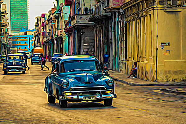 Dusk in Havana Picture Board by Jason Wells
